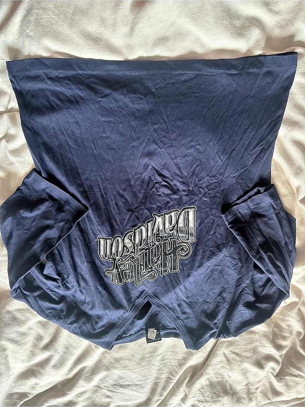 Harley-Davidson Military Osan Air Base Korea T-Shirt Blue XL